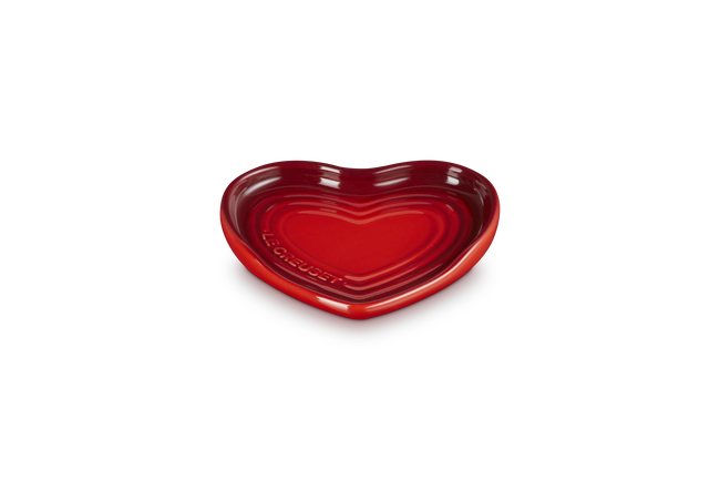 Stoneware Heart Spoon RestCerise image number 2