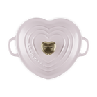 Cast Iron Heart Shallow Casserole with Light Gold Heart KnobShallot image number 4