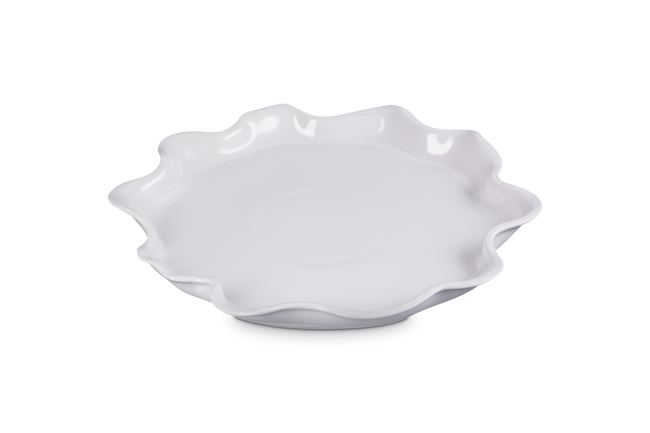 Stoneware Iris Serving PlatterShallot image number 3