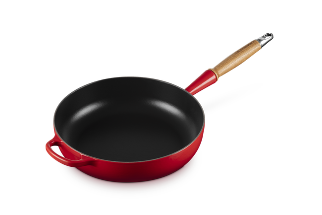 Cast Iron Signature Sauté Pan with Wooden Handle image number 8