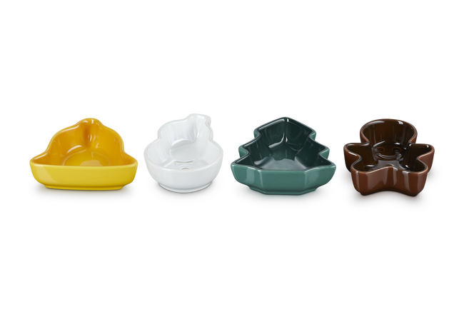 Stoneware Set of 4 Christmas Mini Dishes image number 2