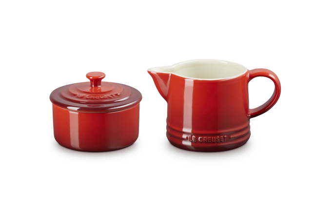Stoneware Signature Milk & Sugar SetCerise image number 1