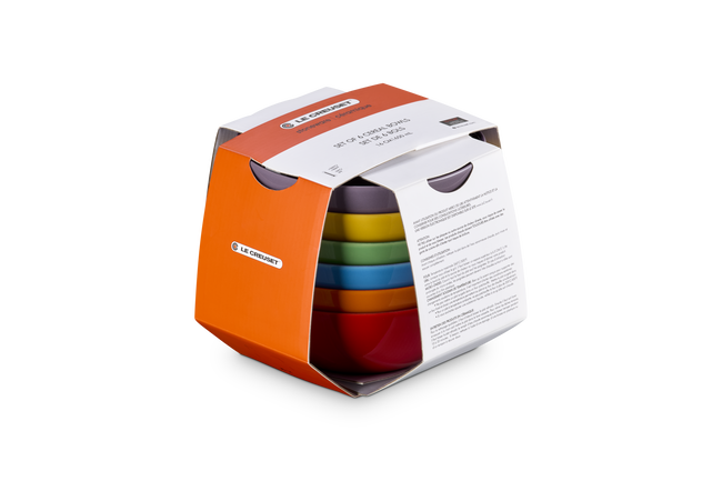 Stoneware Rainbow Set of 6 Cereal Bowls image number 1