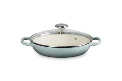 Cast Iron Signature Shallow Braiser with Glass Lid