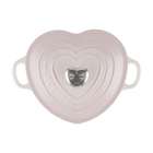 Le Creuset Cast Iron Classic Heart Casserole with StainleStainless Steel Steel Heart Knob 20cm Shell PinkShell Pink image number 5