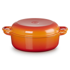 26cm Round Wide Oven Baker with LidFlame image number 1
