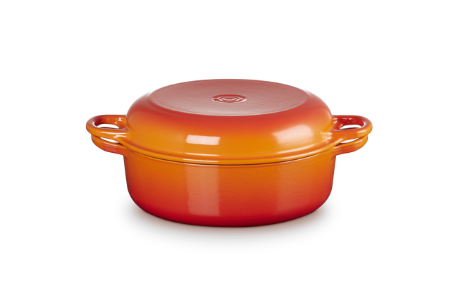 26cm Round Wide Oven Baker with LidFlame image number 1