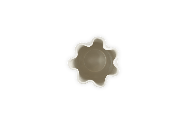 Stoneware Iris VaseMeringue image number 3