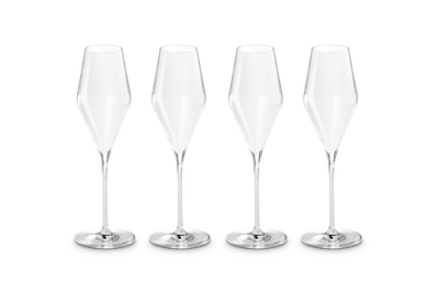 Set of 4 Sparkling Wine Glasses
