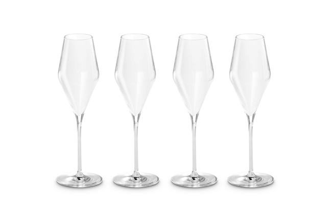 Set of 4 Sparkling Wine Glasses image number 1
