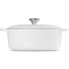 Cast Iron Signature Oval CasseroleWhite image number 3