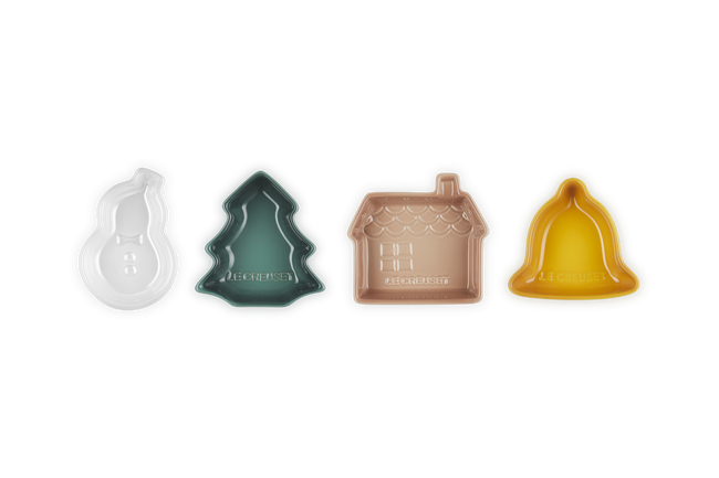 Stoneware Set of 4 Festive Mini Dishes image number 2