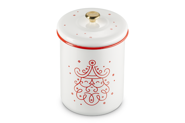 Noel Cookie Jar with Santa Decal image number 3