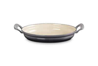 Le Creuset Cast Iron Modern Heritage Oval Casserole Baker 28cm Flint