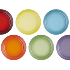 Stoneware Rainbow Set of 6 Dinner Plates image number 3