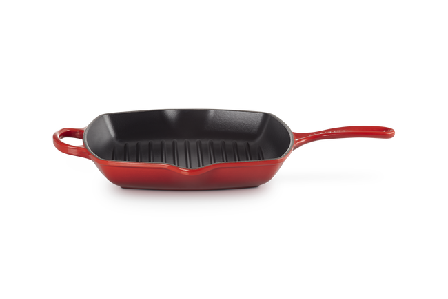 Cast Iron Signature Square Skillet GrillCerise image number 1