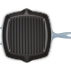 Le Creuset Cast Iron Signature Square Skillet Grill 26cm ChambrayChambray image number 4