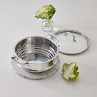 Stainless Steel Large Multi-steamer with Glass Lid image number 6