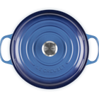 Le Creuset Cast Iron Signature Shallow Casserole 28cm AzureAzure Blue image number 5