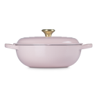 Le Creuset Cast Iron Signature Stew Pot 22cm Chiffon PinkChiffon Pink image number 3