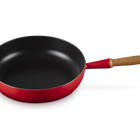 Cast Iron Signature Sauté Pan with Wooden Handle image number 4