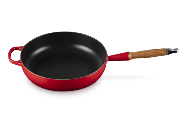 Cast Iron Signature Sauté Pan with Wooden Handle image number 4