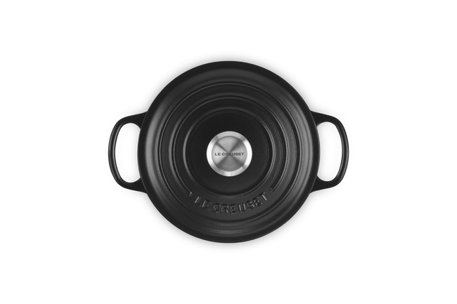 Le Creuset Cast Iron Signature Round Casserole 18cm Matte BlackMatte Black image number 4
