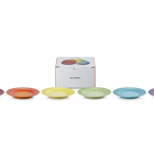 Stoneware Rainbow Set of 6 Appetizer Plates image number 5
