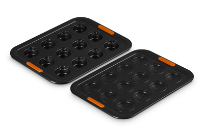 Le Creuset Metal Bakeware 12-cup Round Casserole Tray Set