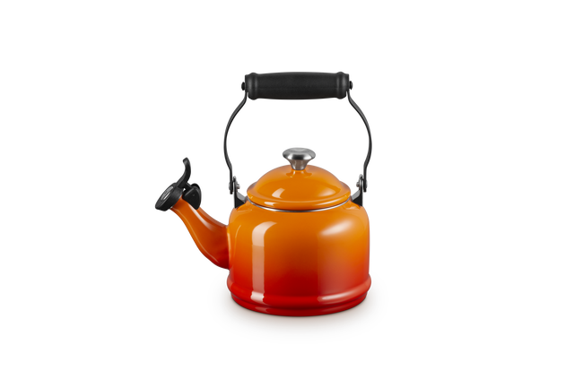 Le Creuset Demi Kettle with StainleStainless Steel Steel Knob 1.1L FlameFlame image number 1