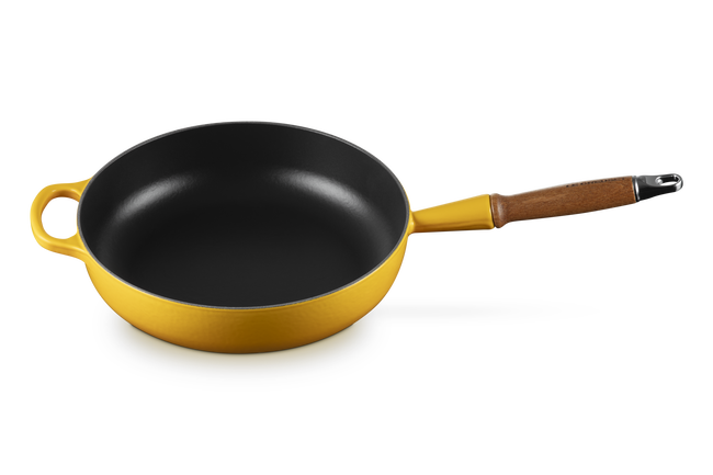Le Creuset Cast Iron Signature Saute Pan with Wooden Handle 28cm NectarNectar image number 2