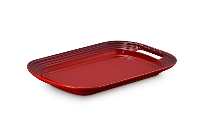 Stoneware BBQ PlatterCerise image number 5