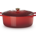 Cast Iron Signature Santa Oval Casserole image number 1