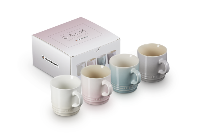 Stoneware Calm Set of 4 Cappuccino Mugs image number 1
