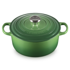 Le Creuset Cast Iron Signature Round Casserole 22cm Bamboo GreenBamboo image number 2