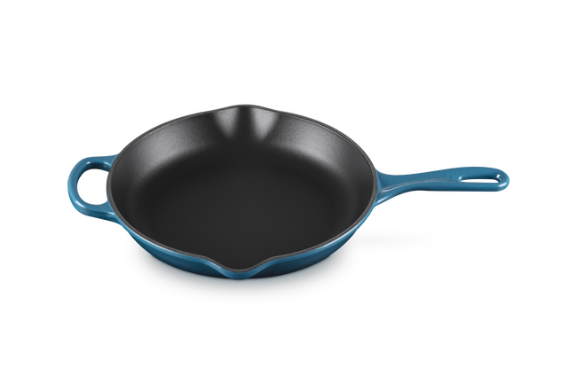 Cast Iron Signature Round SkilletDeep Teal image number 2