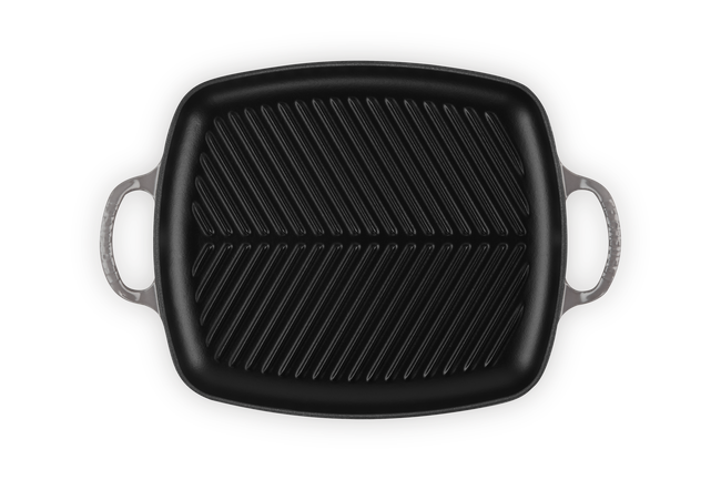 Le Creuset Cast Iron Signature Shallow Rectangular Grill 30cm FlintFlint image number 4