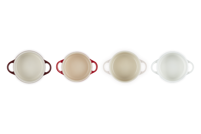 Stoneware Petits Fours Set of 4 Mini Cocottes image number 8