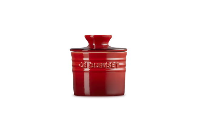 Stoneware Butter CrockCerise image number 3