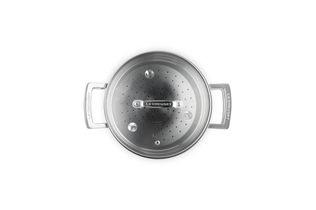 3-ply Stainless Steel Casserole with Steamer Set image number 7