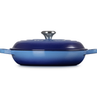 Le Creuset Cast Iron Signature Shallow Casserole 28cm AzureAzure Blue image number 3
