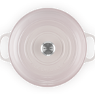 Le Creuset Cast Iron Signature Shallow Casserole 30cm Shell PinkShell Pink image number 4