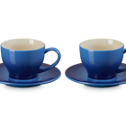 Stoneware Set of 2 Cups and SaucersAzure Blue image number 1