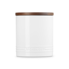 Signature 1.1L Storage Jar with Wooden LidWhite image number 3