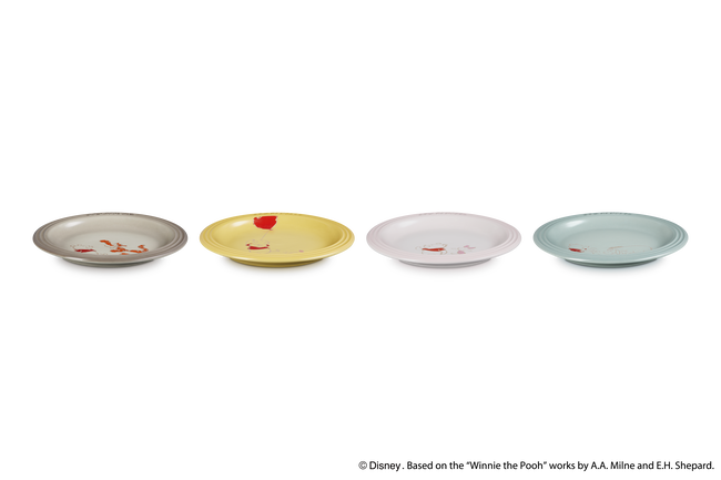 Stoneware Winnie The Pooh Set of 4 Round Plates image number 5