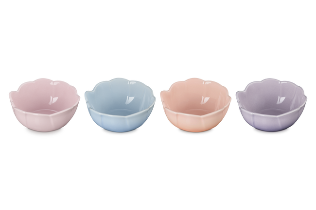 Le Creuset Stoneware Petal Set of 4 Mini Bowls Mix image number 2