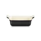 Stoneware Heritage Rectangular DishMatte Black image number 1