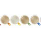 Stoneware Rainbow Set of 6 Cappuccino Mugs image number 5