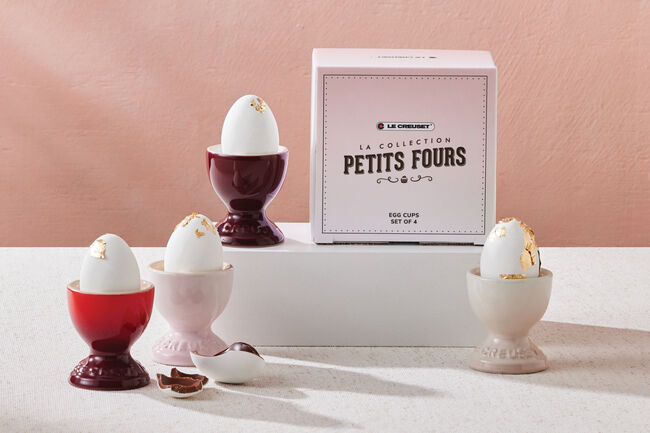 Stoneware Petits Fours Set of 4 Egg Cups image number 2