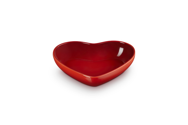 Stoneware Heart BowlCerise image number 1